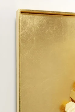 Wandobjekt Mikado Gold 120x120cm