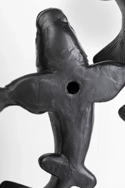 Wandobjekt School of Koi Schwarz Ø160cm