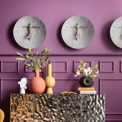 Wandobjekt Umano Silber Ø60cm