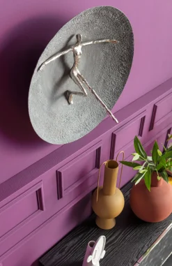 Wandobjekt Umano Silber Ø60cm