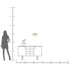 Wandschmuck Dragonfly Mirror 27x35cm