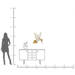 Wandschmuck Hummingbird Mirror 60cm