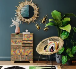 Wandschmuck Longicorn Beetle Gold