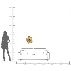 Wandschmuck Orchid Gold 44cm