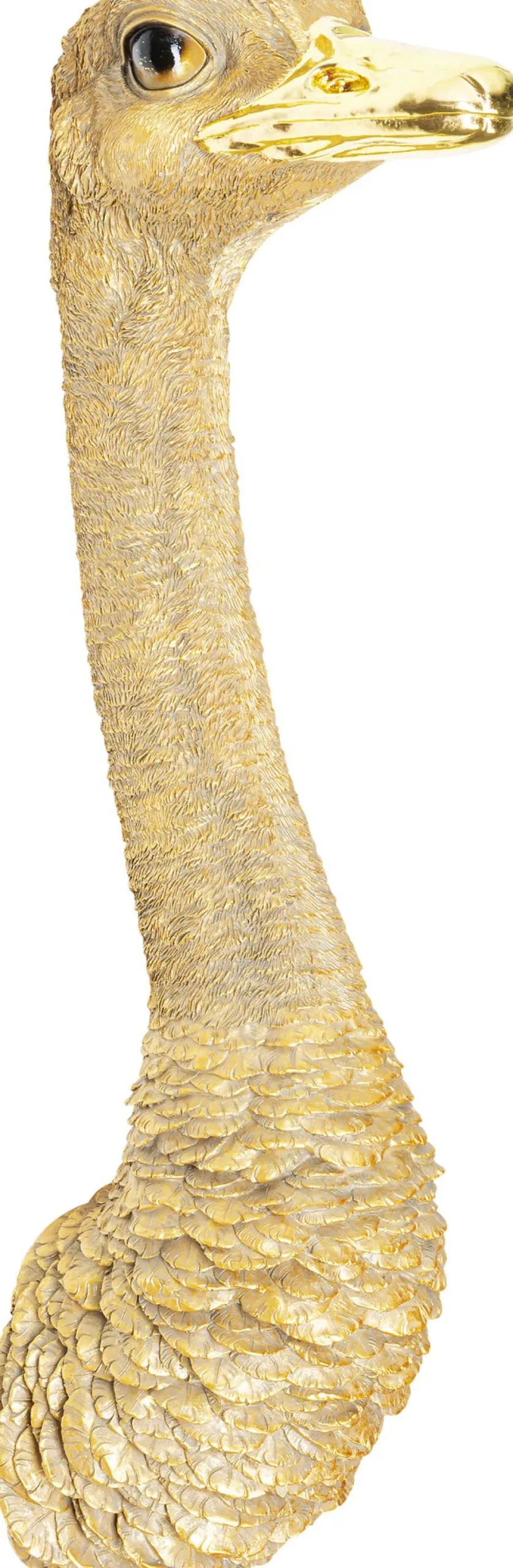 Wandschmuck Ostrich Gold 19x72cm
