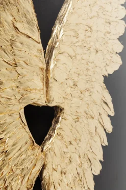 Wandschmuck Wings Gold Black 120x120cm