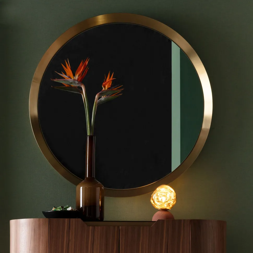 Wandspiegel Arezzo Coffee Ø100cm