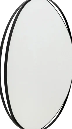 Wandspiegel Bonita Schwarz Ø80cm