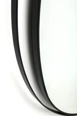 Wandspiegel Bonita Schwarz Ø80cm
