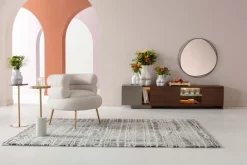 Wandspiegel Bonita Schwarz Ø80cm