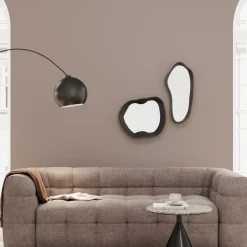 Wandspiegel Dynamic Schwarz 40x34cm