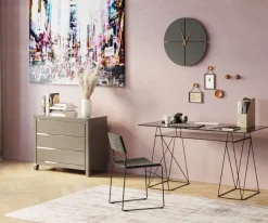 Wanduhr Andrea Schwarz Ø60cm