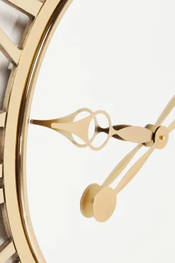 Wanduhr Giant Gold Ø120cm