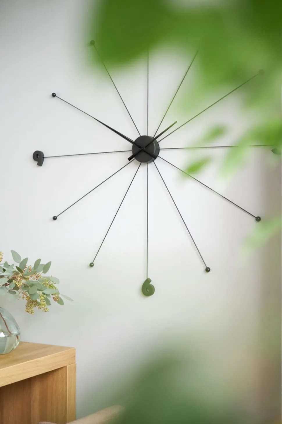 Wanduhr Like Umbrella Black