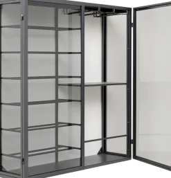 Wandweinregal Porto Schwarz 75x80cm