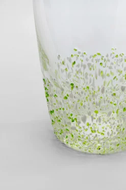 Wasserglas Confetti Grün 15 cm