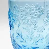 Weinglas Ice Flowers Blau