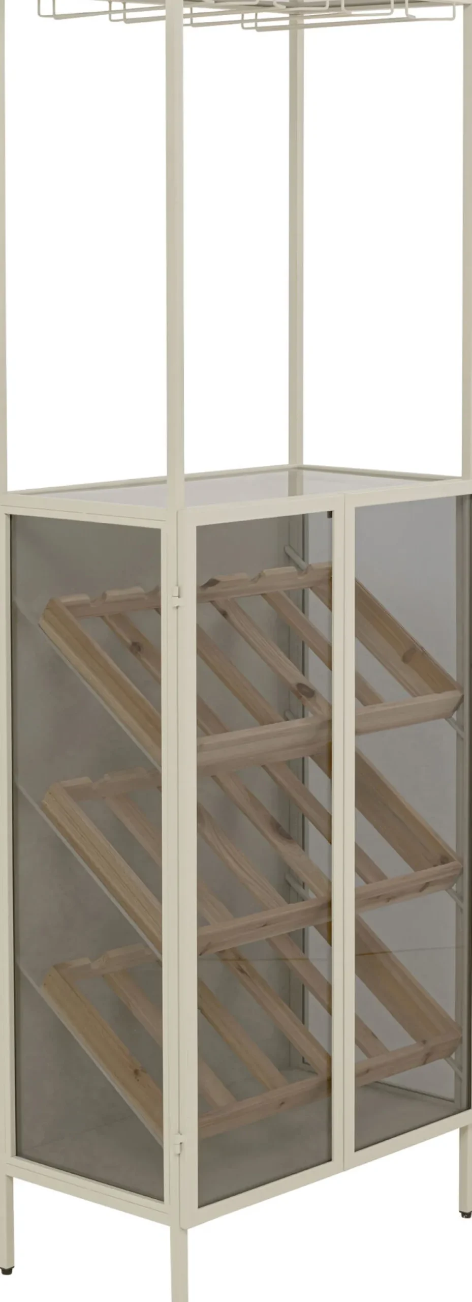 Weinregal Porto Bar Greige 60x170cm