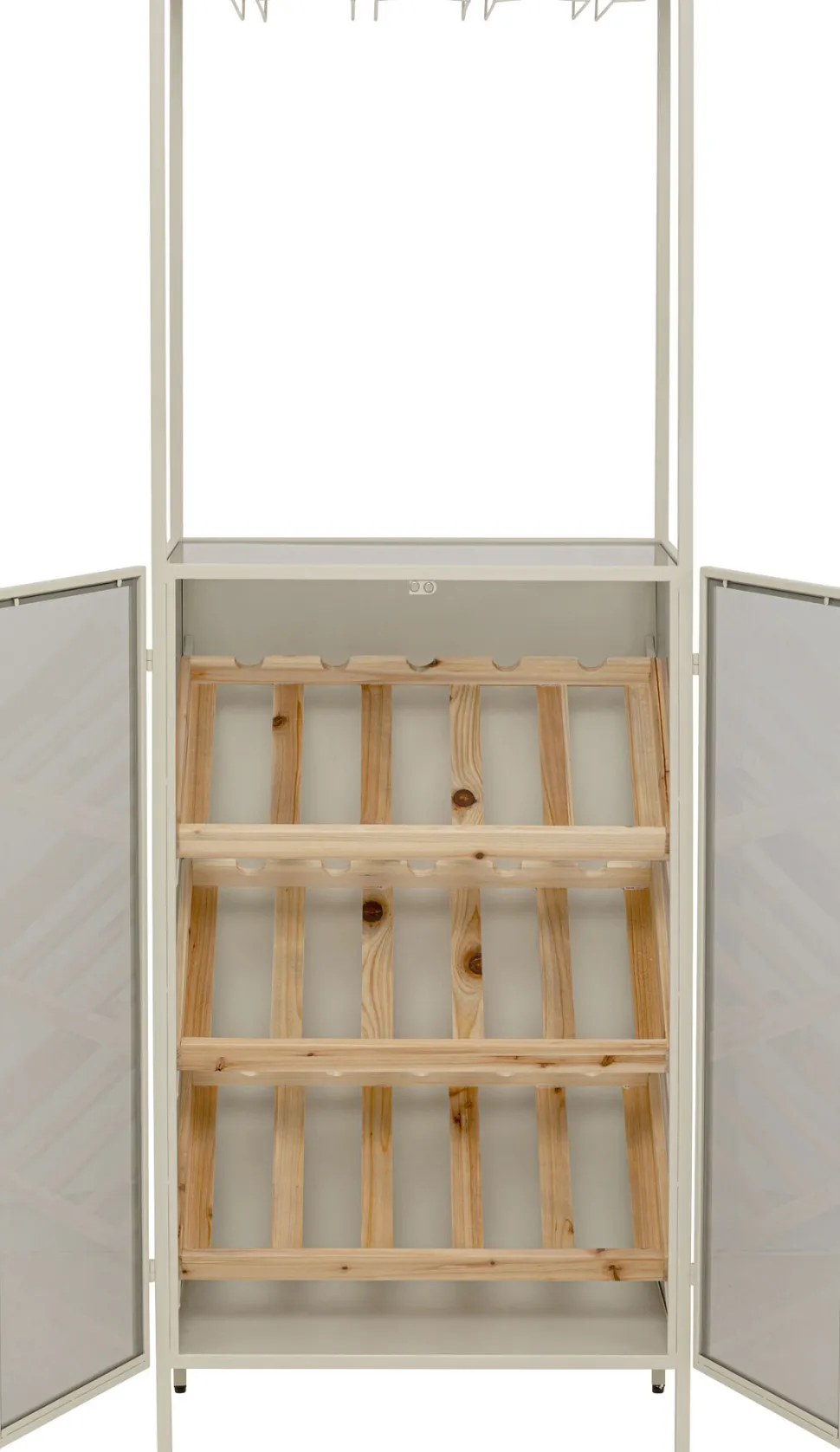 Weinregal Porto Bar Greige 60x170cm