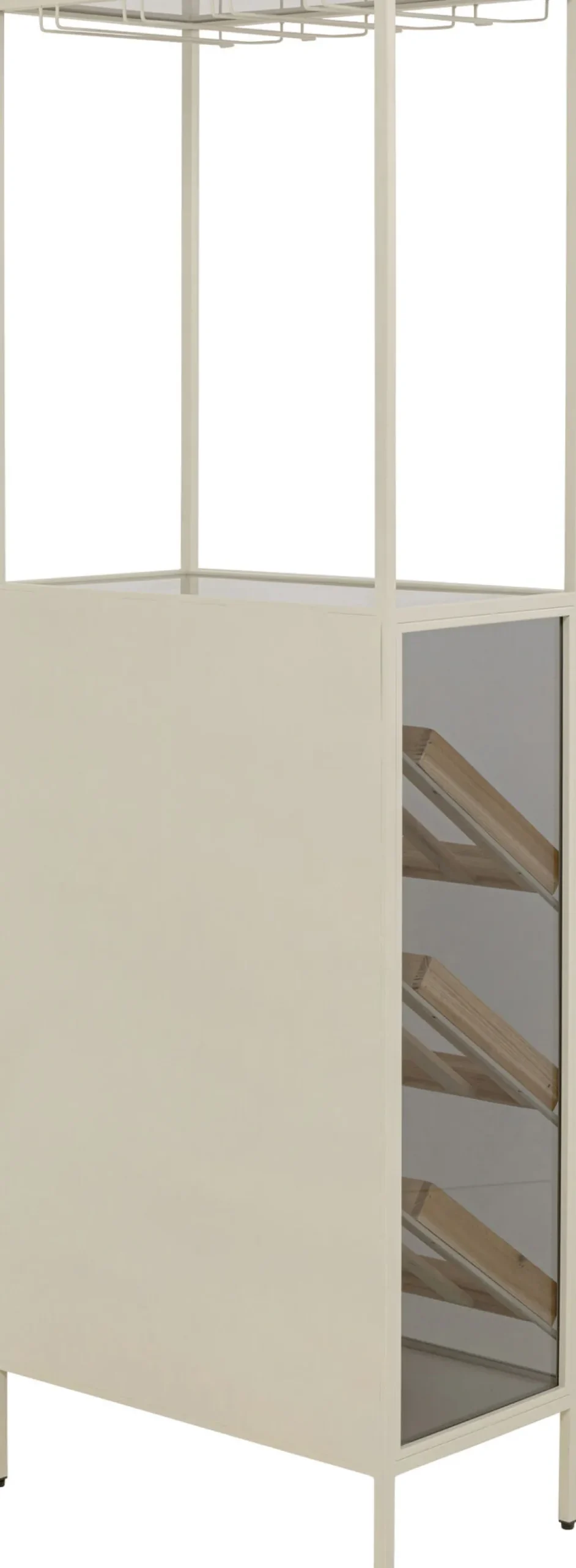 Weinregal Porto Bar Greige 60x170cm