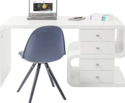 White Club Schreibtisch Snake 150x70cm