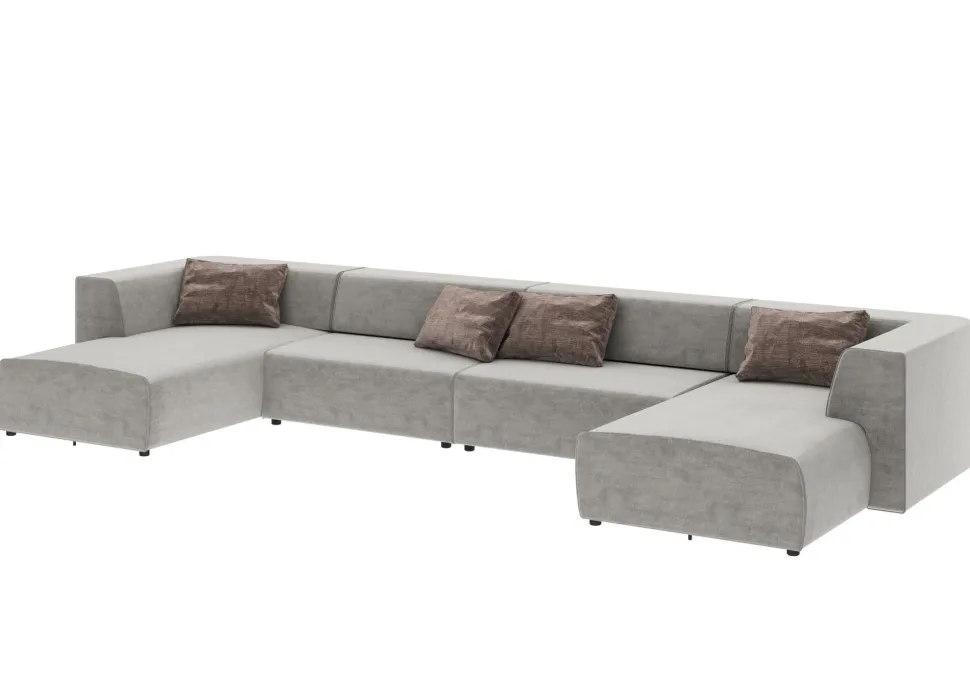 Wohnlandschaft Infinity Malibu Grau